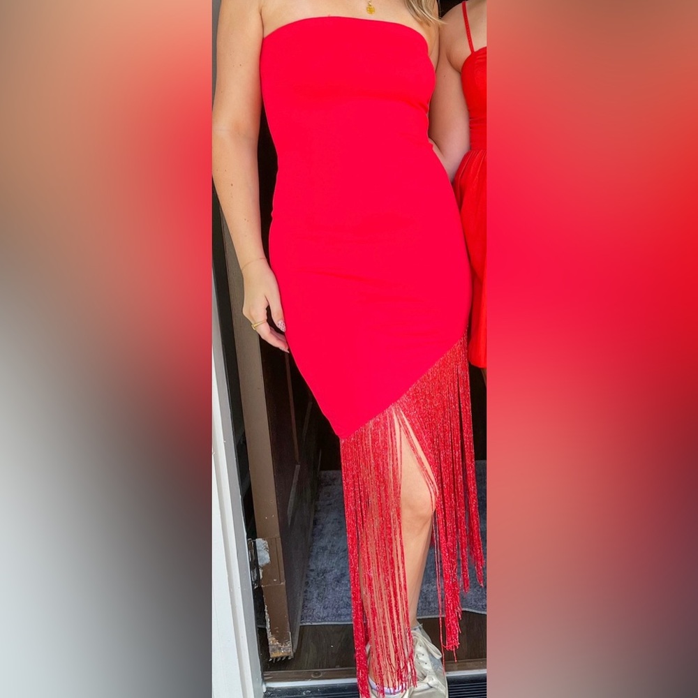 Triple Threads fringe dress